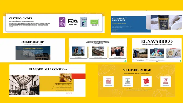 Conservas El Navarrico 3 Nueva Web Conservas El Navarrico desarrollada por BIA3 Consultores